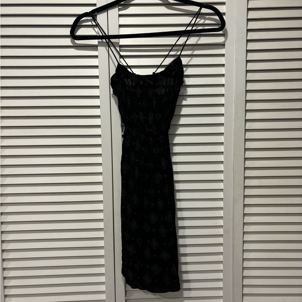 Free People Black Spaghetti Strap Slip Dress